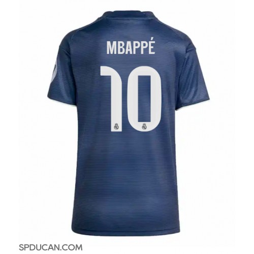 Zenski Nogometni Dres Real Madrid Kylian Mbappe #10 Gostujuci 2025-26 Kratak Rukav